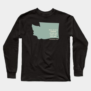 Pickleball Washington State Sport Saying Long Sleeve T-Shirt